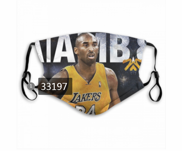 2021 NBA Los Angeles Lakers #24 kobe bryant 33197 Dust mask with filter